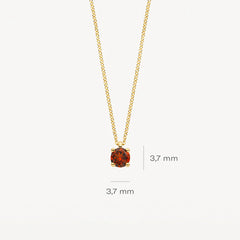 Blush Halskette aus 14 Karat Gold mit Granat - 3200YGA
