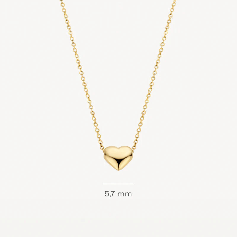 Blush Halskette aus 14 Karat Gold mit Herzanhänger - 3062YGO