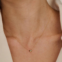 Blush Halskette aus 14 Karat Gold mit Herzanhänger - 3062YGO