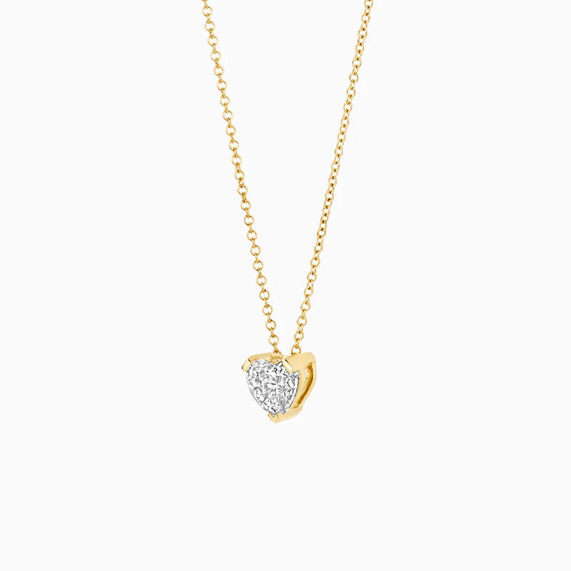 Blush Halskette aus 14 Karat Gold mit herzförmigem Labordiamanten 0.50 ct - LG3011Y