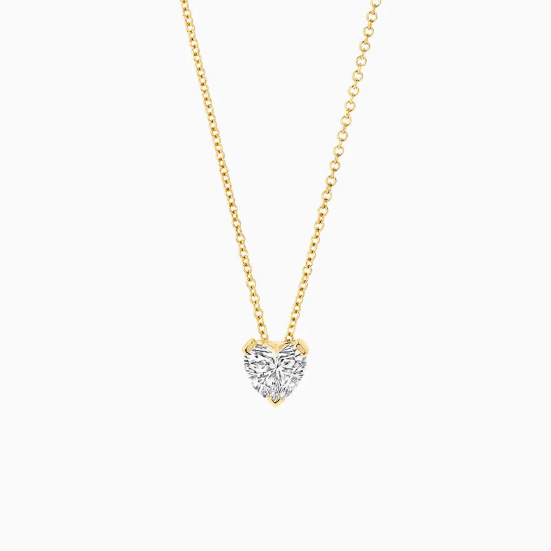 Blush Halskette aus 14 Karat Gold mit herzförmigem Labordiamanten 0.50 ct - LG3011Y
