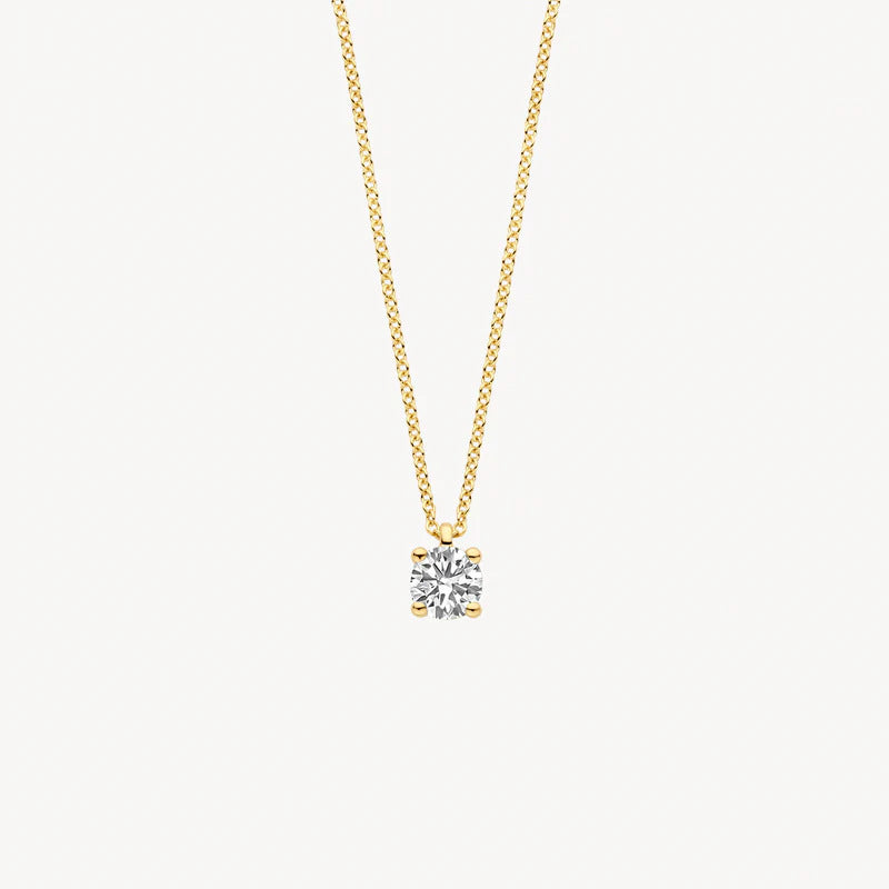 Blush Halskette aus 14 Karat Gold mit Labordiamant 0.20 ct - 3200YLG