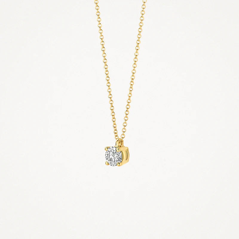 Blush Halskette aus 14 Karat Gold mit Labordiamant 0.20 ct - 3200YLG