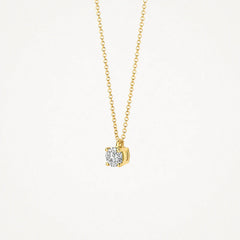 Blush Halskette aus 14 Karat Gold mit Labordiamant 0.20 ct - 3200YLG