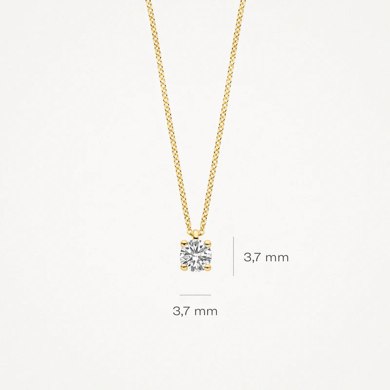 Blush Halskette aus 14 Karat Gold mit Labordiamant 0.20 ct - 3200YLG