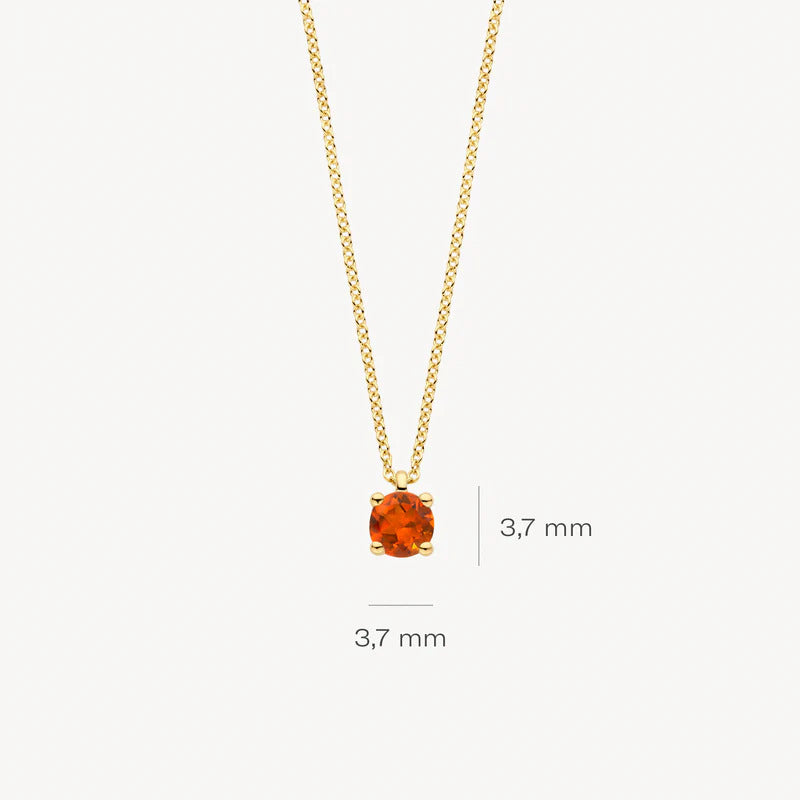 Blush Halskette aus 14 Karat Gold mit Madera Citrin - 3200YCI