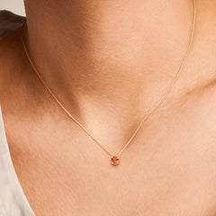 Blush Halskette aus 14 Karat Gold mit Madera Citrin - 3200YCI