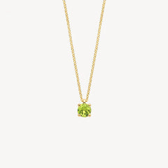 Blush Halskette aus 14 Karat Gold mit Peridot - 3200YGP
