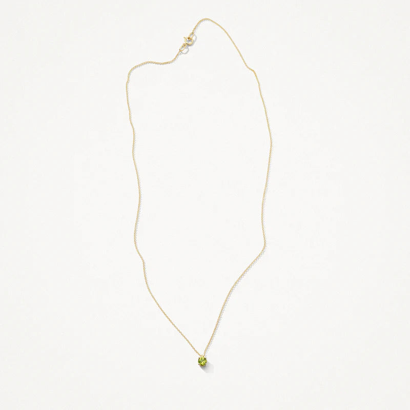 Blush Halskette aus 14 Karat Gold mit Peridot - 3200YGP