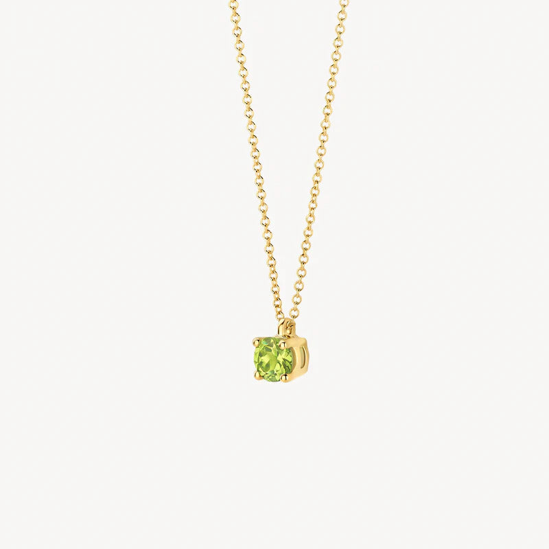 Blush Halskette aus 14 Karat Gold mit Peridot - 3200YGP