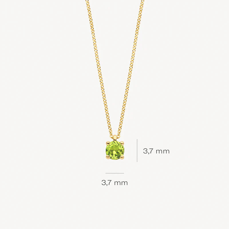 Blush Halskette aus 14 Karat Gold mit Peridot - 3200YGP