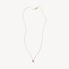 Blush Halskette aus 14 Karat Gold mit rosa Amethyst - 3200YPA