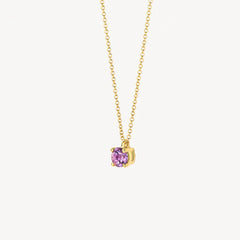 Blush Halskette aus 14 Karat Gold mit rosa Amethyst - 3200YPA