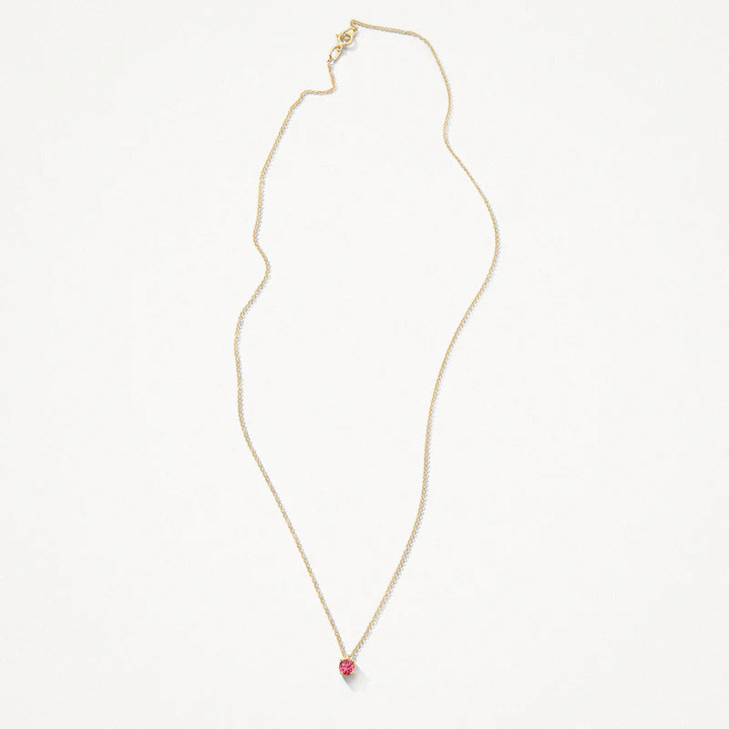 Blush Halskette aus 14 Karat Gold mit rosa Turmalin - 3200YPT