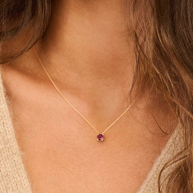 
Blush Halskette aus 14 Karat Gold mit Rubin - 3200YRU
