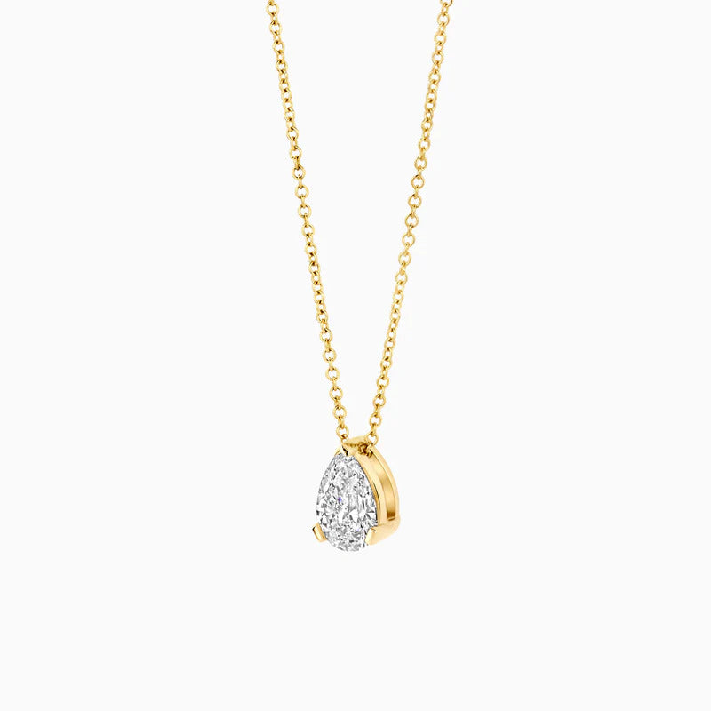 Blush Halskette aus 14 Karat Gold mit tropfenförmigem Labordiamanten 0.50 ct - LG3012Y