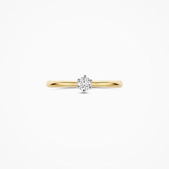 Blush Labordiamant-Ring aus 14 Karat Gelb- und Weissgold 0.20 ct - LG1036B