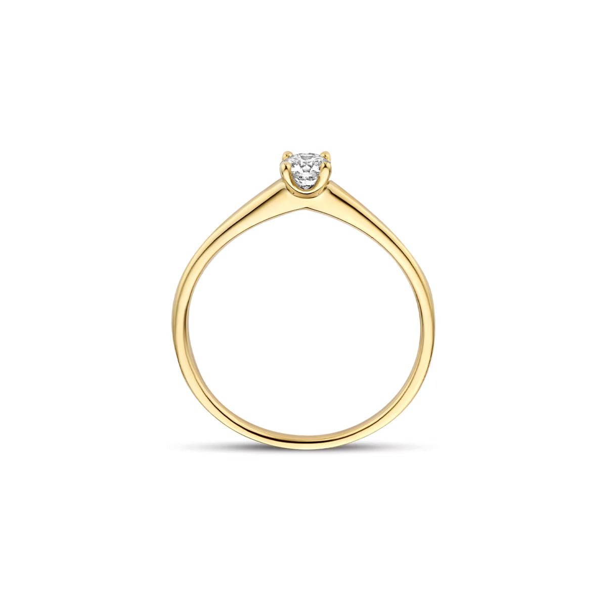 Blush Labordiamant-Ring aus 14 Karat Gelbgold 0.20 ct - LG1079Y/54