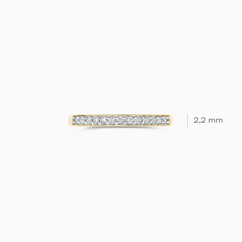 Blush Labordiamant-Ring aus 14 Karat Gold 0.22 ct - LG1033Y