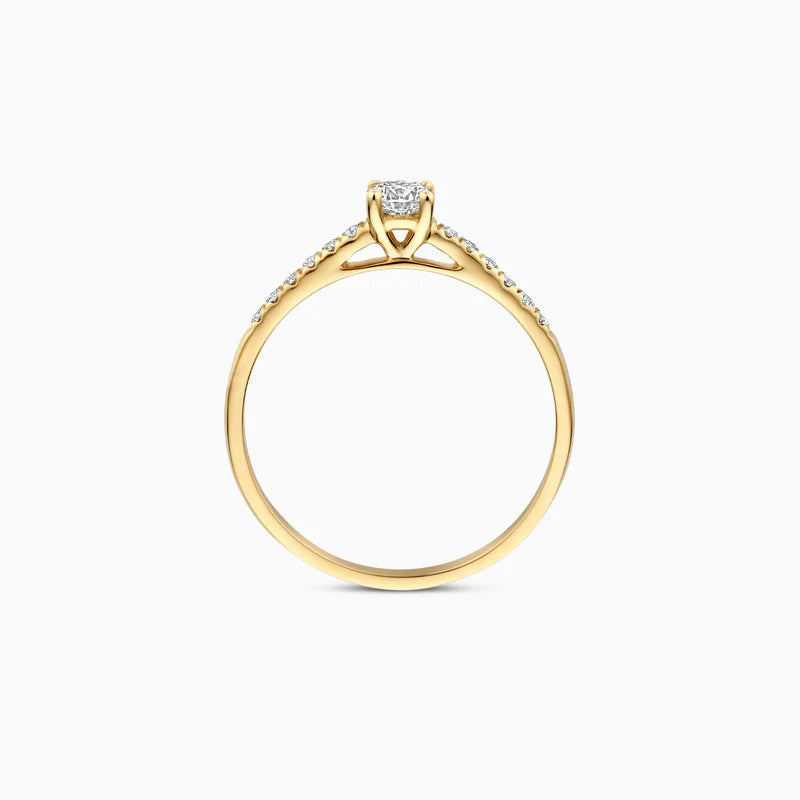 Blush Labordiamant-Ring aus 14 Karat Gold 0.32 ct - LG1017Y
