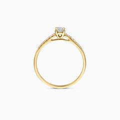 Blush Labordiamant-Ring aus 14 Karat Gold 0.32 ct - LG1017Y