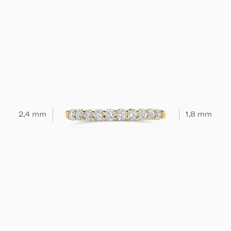 Blush Labordiamant-Ring aus 14 Karat Gold 0.52 ct - LG1042Y