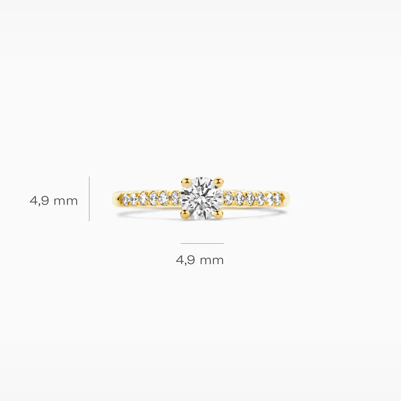 Blush Labordiamant-Ring aus 14 Karat Gold 0.58 ct - LG1006Y/54