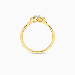 Blush Labordiamant-Ring aus 14 Karat Gold - LG1007Y