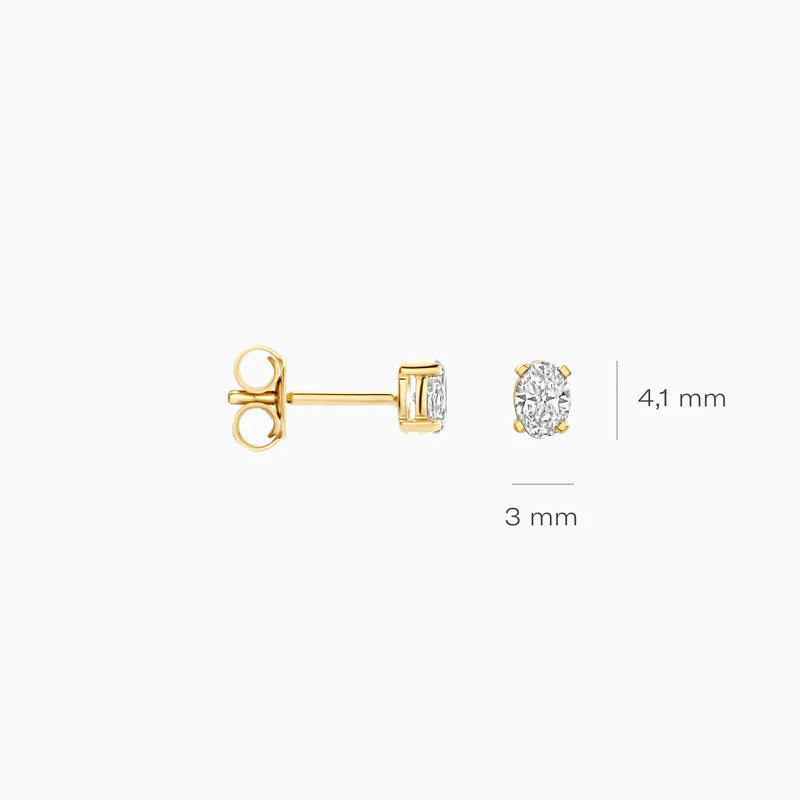 Blush Ohrstecker aus 14 Karat Gold mit Labordiamanten 0.30 ct - LG7026Y