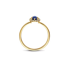 Blush Ring aus 14 Karat Gelbgold mit blauem Saphir - LG1082Y/54