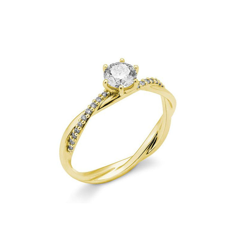 Breuning 6er Krappe Verlobungsring mit Diamanten - 41/06252