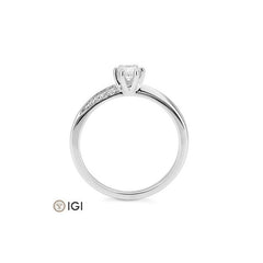 Breuning 6er Krappe Verlobungsring mit Labordiamanten - 41062550