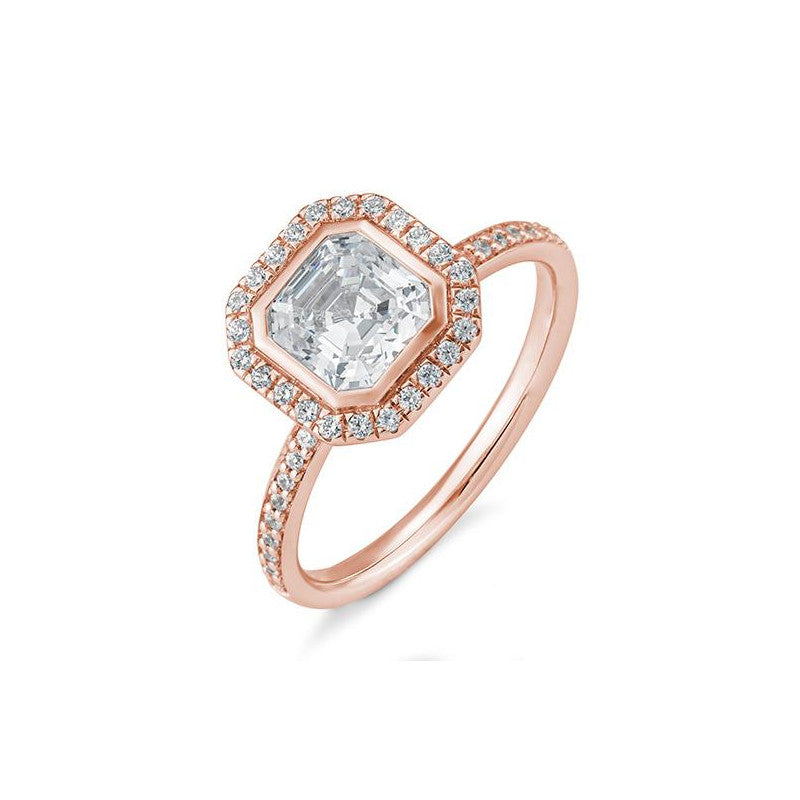 Breuning Asscher Verlobungsring mit Diamanten - 41/06326