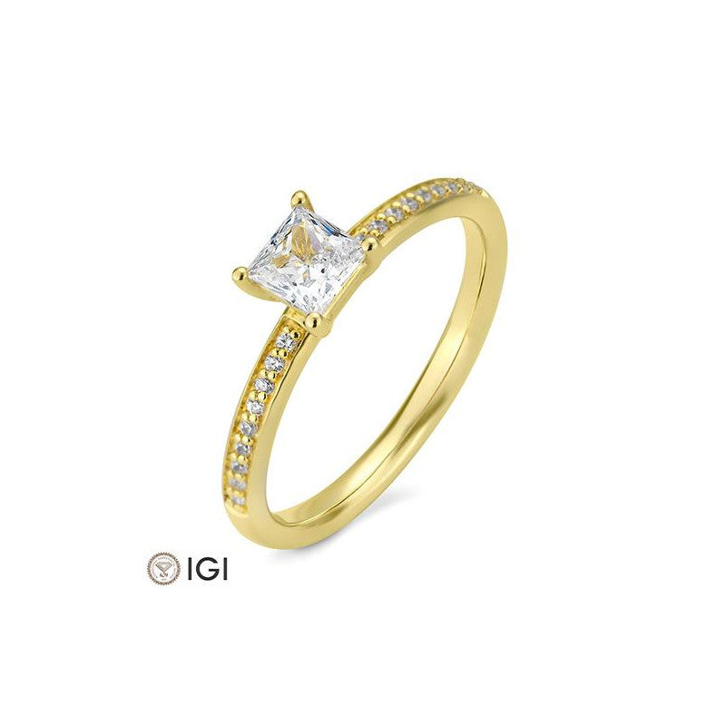 Breuning Carré Verlobungsring mit Diamanten - 41/06246