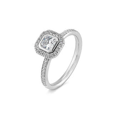 Bague de fiançailles Breuning Carré avec diamants de laboratoire - 41063260