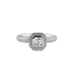 Bague de fiançailles Breuning Carré avec diamants de laboratoire - 41063260