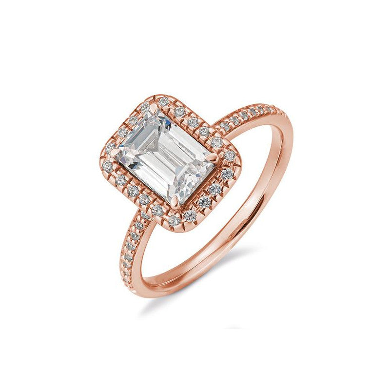 Breuning Emerald Verlobungsring mit Diamanten - 41/06329