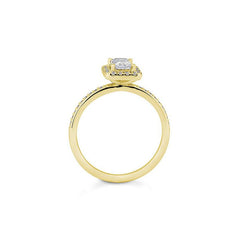 Bague de fiançailles Breuning en émeraude et diamants de laboratoire - 41063310
