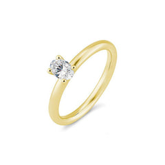 Breuning Oval Verlobungsring mit Labordiamanten -  41063230