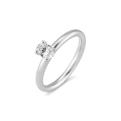 Breuning Oval Verlobungsring mit Labordiamanten -  41063230