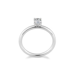 Breuning Oval Verlobungsring mit Labordiamanten -  41063230