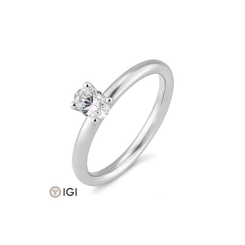 Breuning Ovale Verlobungsring mit Diamant - 41/06323