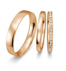 Breuning Triset Trauringe mit Diamanten 0,43 ct. - 48/50109 & 48/50110 & 48/04717
