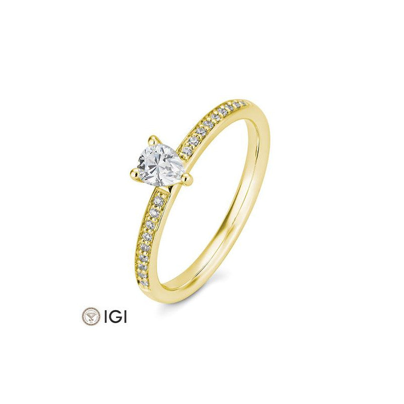 Breuning Tropfen Verlobungsring mit Diamanten - 41/06243