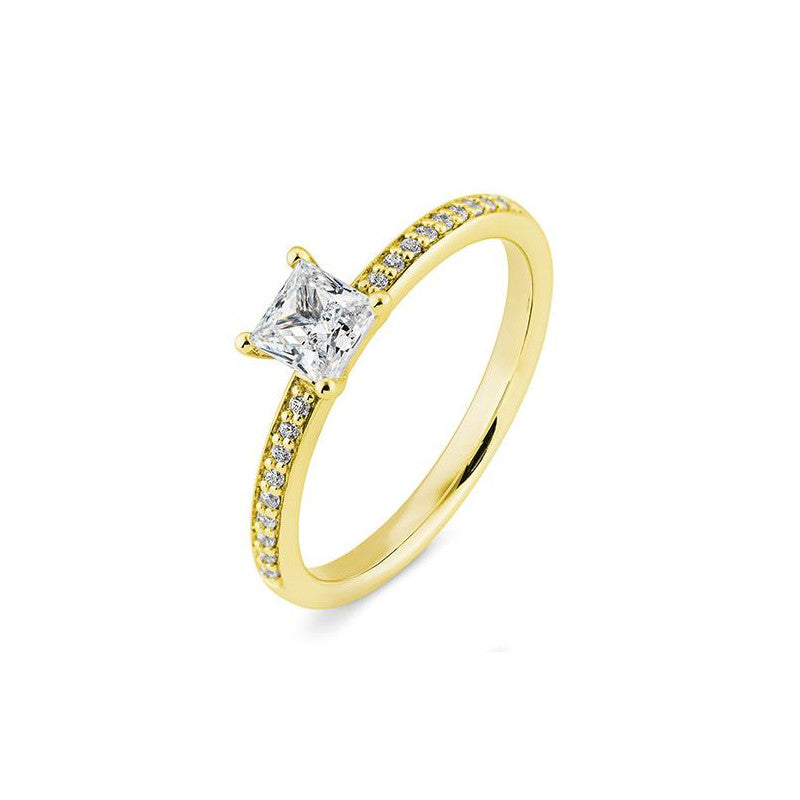 Breuning Verlobungsring Carree mit Diamanten - 41/06332