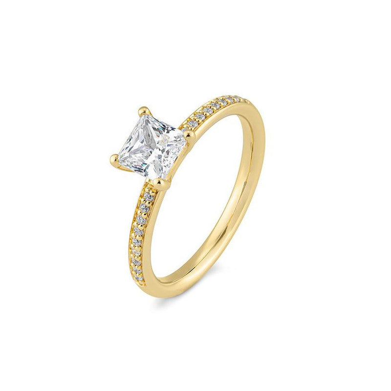 Breuning Verlobungsring Carree mit Diamanten - 41/06332