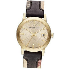 Burberry BU9032 The City Gold Leather Uhr