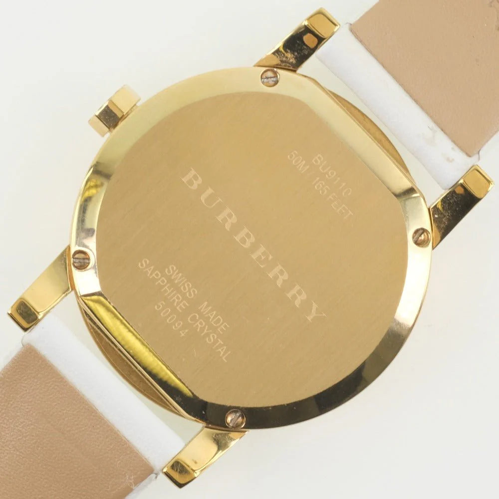 Burberry The City Damenuhr - Weisses Leder - BU9110
