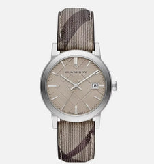 Burberry BU9118 Smoke Check Strap 34 mm Damen Uhr – The City Damen Uhr