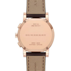 Burberry The City Chronograph Damen & Herrenuhr - Braun Leder - BU9755